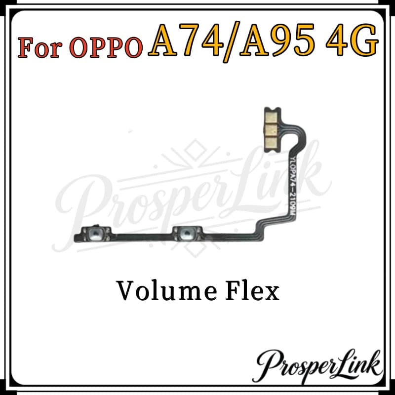 ปุ่มปรับระดับเสียงไฟสําหรับ OPPO A74 4G A95 4G ปุ่มปรับระดับเสียงไฟด้านข้าง Key Flex Cable อะไหล่ซ่อมโทรศัพท์ Power รูปที่ 2