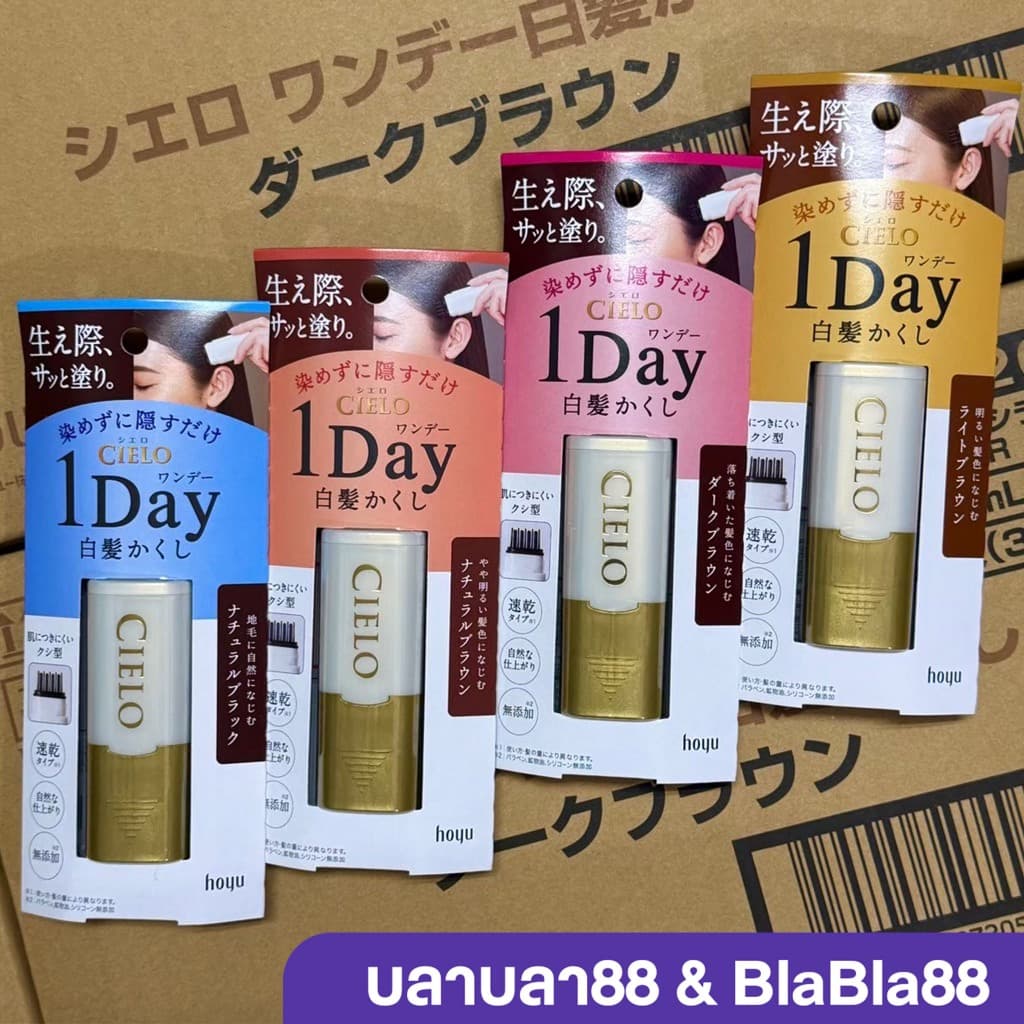 Hoyu Cielo 1 Day Hair Color Comb — หวีปิดผมขาวแบบวันเดียวจบ ปิดเนียนทันที รูปที่ 3