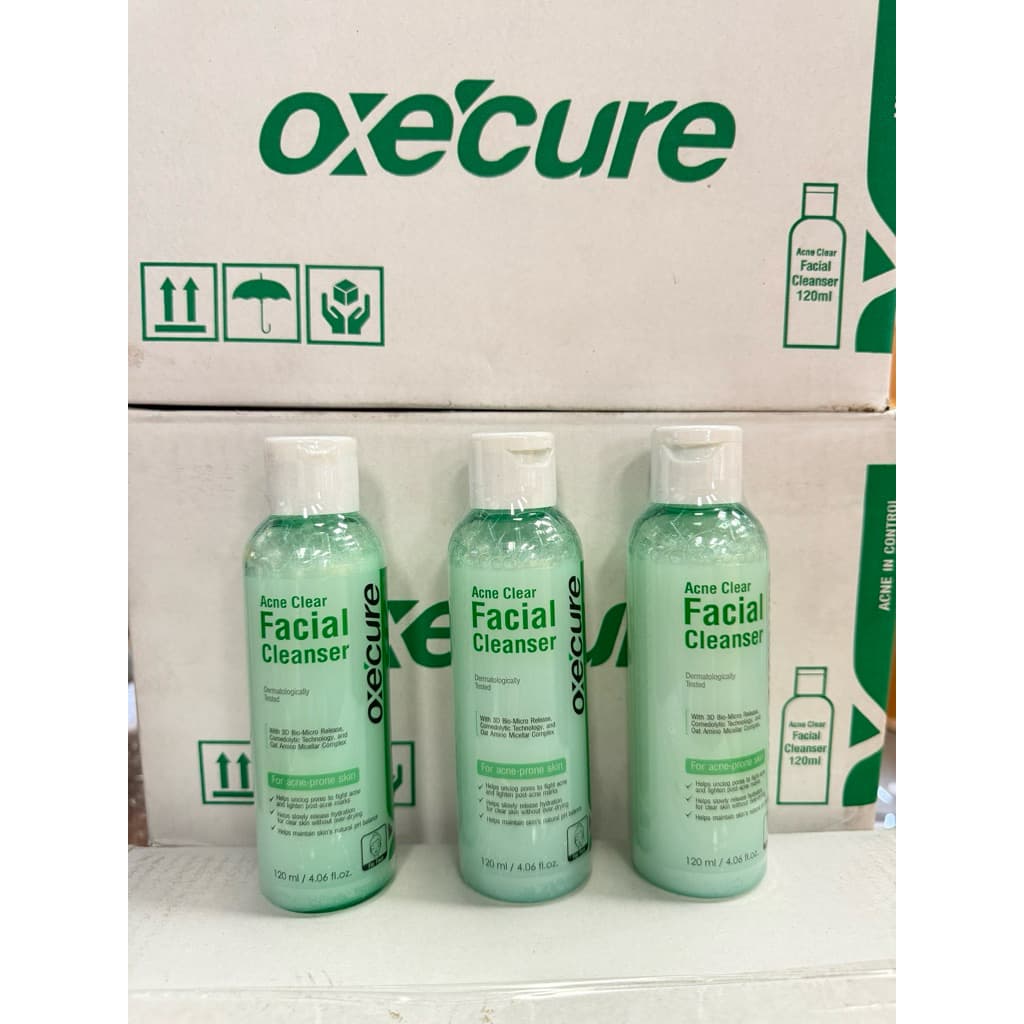 Oxe’cure เจลล้างหน้า สำหรับผิวที่เป็นสิว Acne Clear Facial Cleanser 120 ml. Oxecure อ๊อกซีเคียว รูปที่ 1