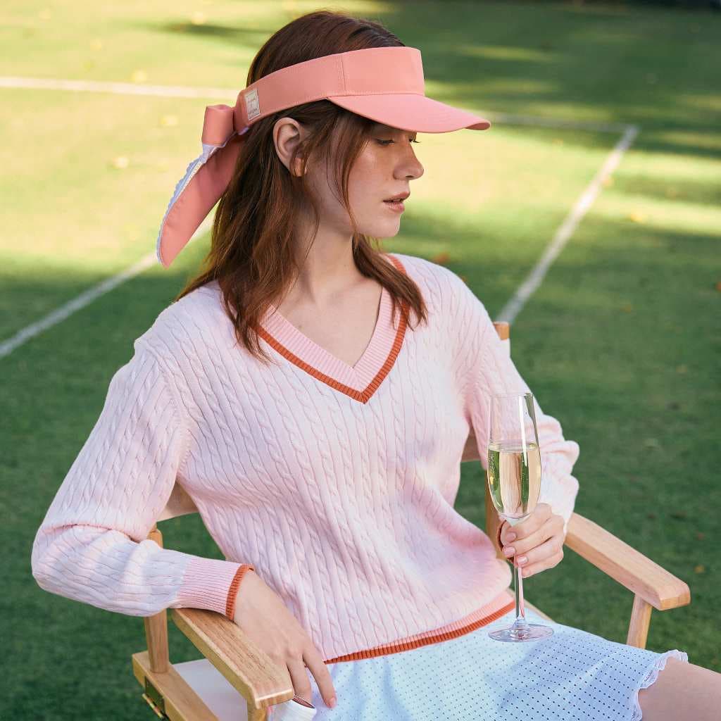 Janesuda x Wakingbee Bow Visor หมวกไวเซอร์ กอล์ฟ เทนนิส โบว์ยาวแต่งขอบลูกไม้ ปีกหมวกกว้าง กันแดดดี รูปที่ 5