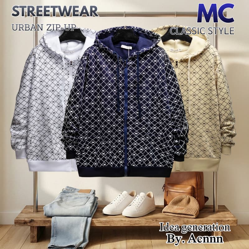 Perfect MC * เสื้อคลุมแขนยาว เสื้อกันหนาว มีฮู้ด เก็บเงินปลายทางได้ รูปที่ 2