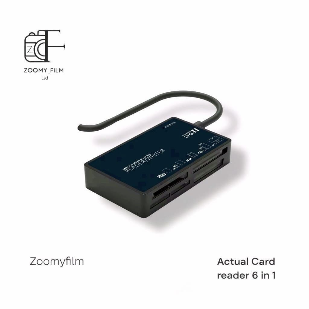 Actual Card Reader 6 in 1 การ์ดรีดเดอร์ USB-C 6 ช่อง รองรับ SD TF CF MS XD M2 รูปที่ 4