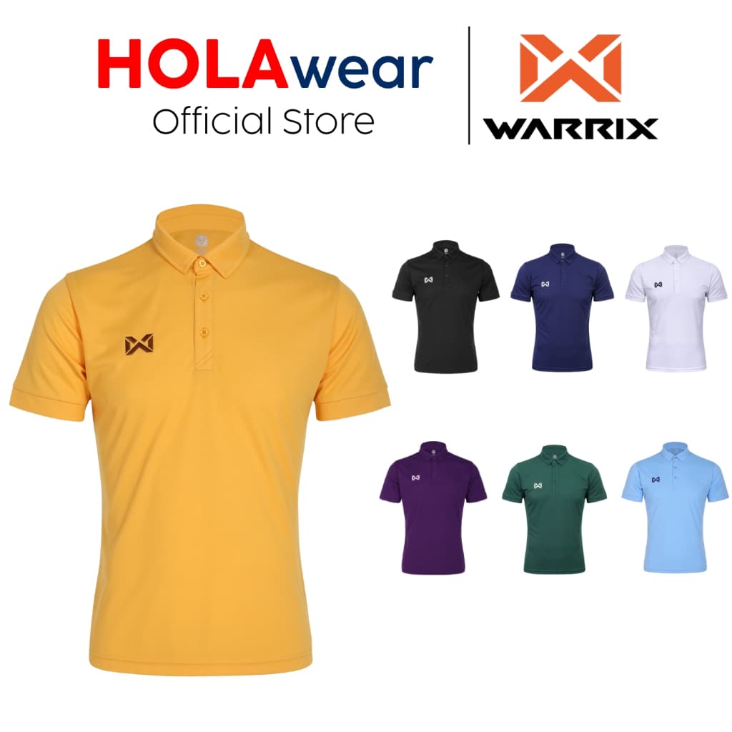เสื้อโปโล Warrix 252PLACL30 รุ่น LINEX POLO SHIRT ผ่าชายข้าง โลโก้ปัก รุ่นใหม่2025 รูปที่ 1