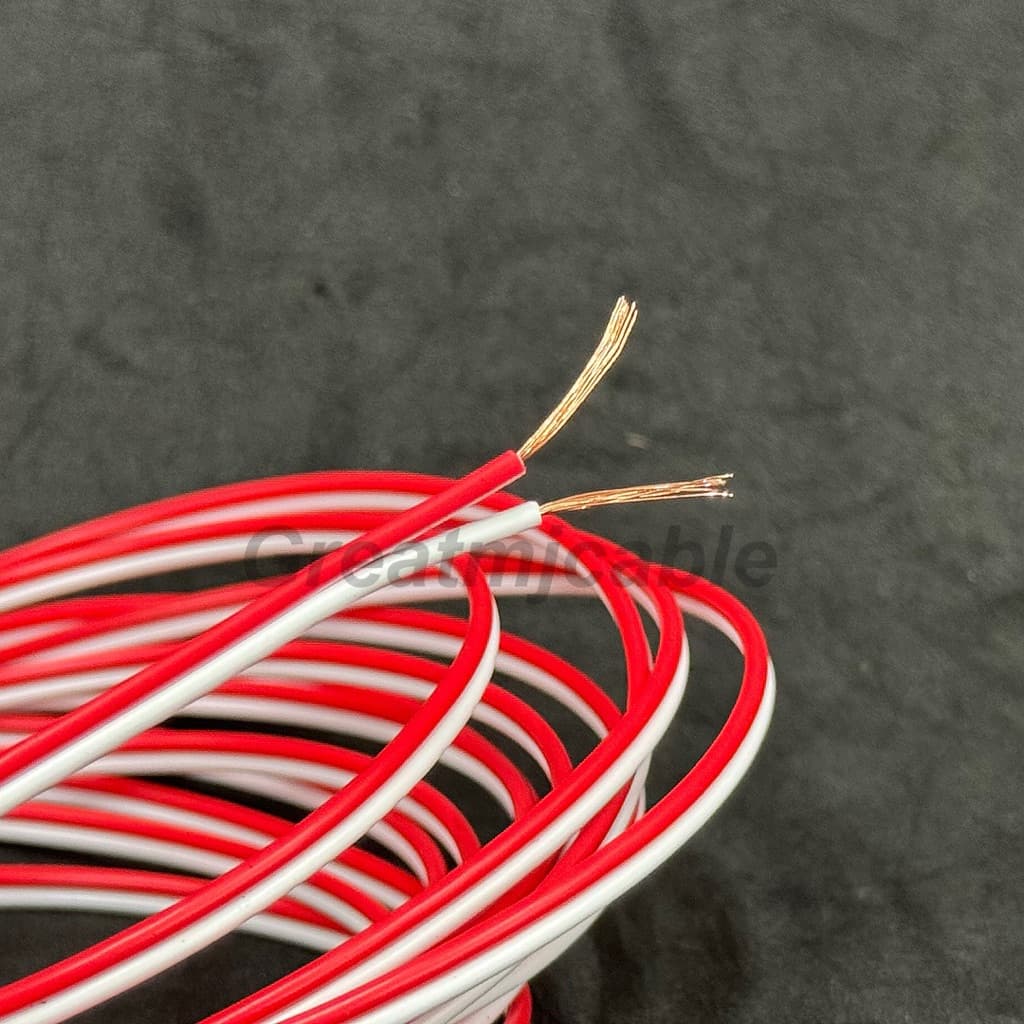 สายไฟคู่DC 12V 24V สีแดง ทองแดงแท้ ขนาด24AWG อย่างดี รูปที่ 4