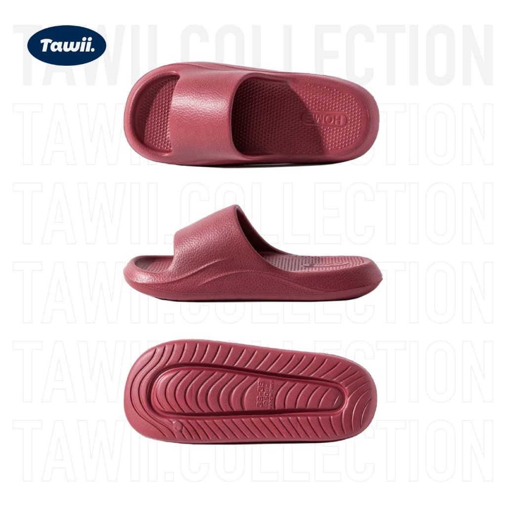 Tawii. รองเท้าแตะใส่ในบ้าน EVA รองเท้าแตะอาบน้ำนุ่มลื่นป้องกันการลื่น สไตล์ญี่ปุ่น หลายสี Unisex รูปที่ 8
