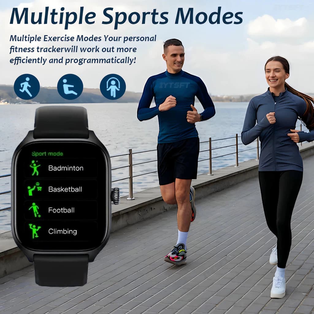 Goodi Smart Watch Pro นาฬิกาสมาร์ทวอทช์ จอแสดงผล รับและโทรออก การวัดออกซิเจนในเลือด สําหรับ os & Androd รูปที่ 8