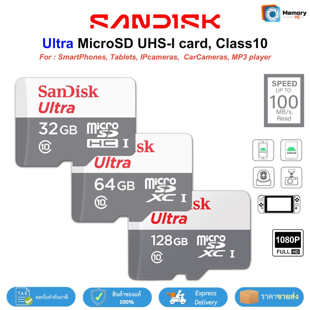 APACER Micro SDcard 32/64/128GB C10 UHS-I memory card กล้องหน้ารถ โทรศัพท์ SDcard แท้ รูปที่ 4