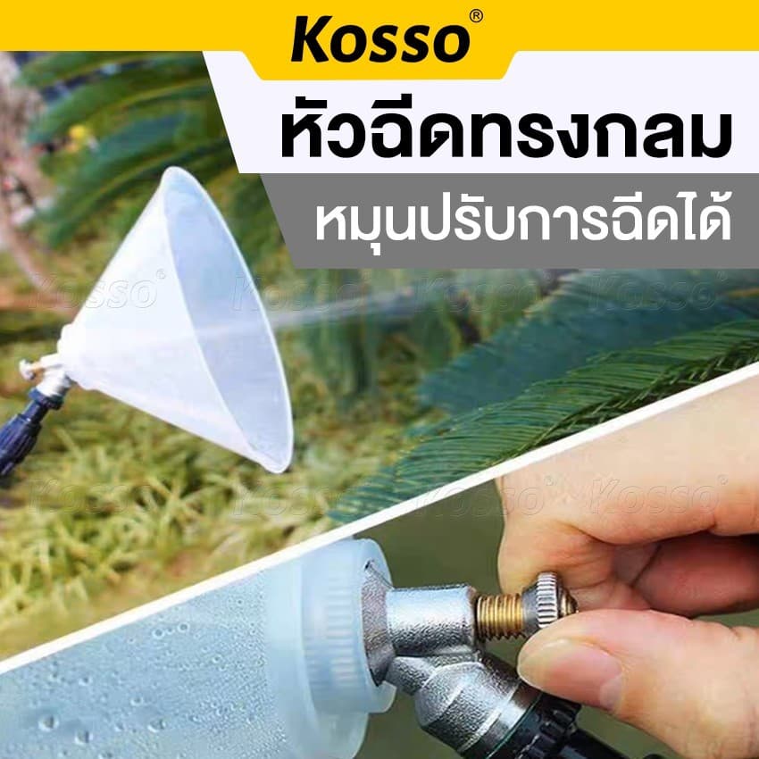 Kosso ฝาครอบหัวพ่นยา หัวฉีดทรงกลม หมุนปรับการฉีดได้ กันฟุ้งพ่นยา หัวฉีด ปากกว้าง 1ชิ้น รูปที่ 4