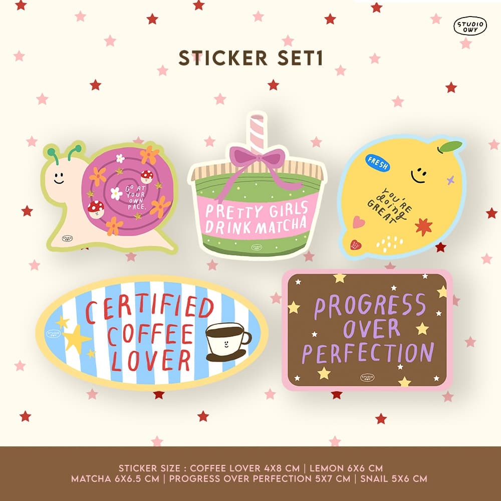 STUDIO.OWY : Sticker Set & สติกเกอร์ขายแยกชิ้น รูปที่ 5