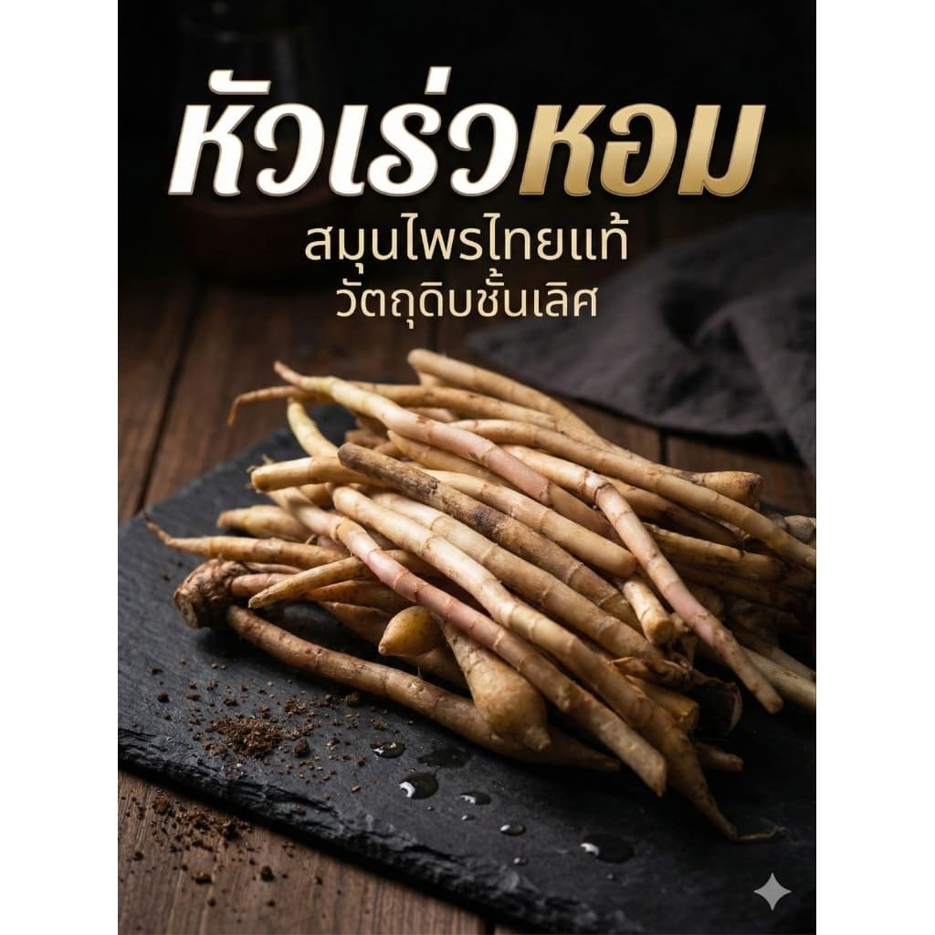 หัวเร่วสด 1 กิโลกรัม เร่ว เร่วหอม พืชสมุนไพร ต้มน้ำซุป ก๋วยเตี๋ยว รูปที่ 3