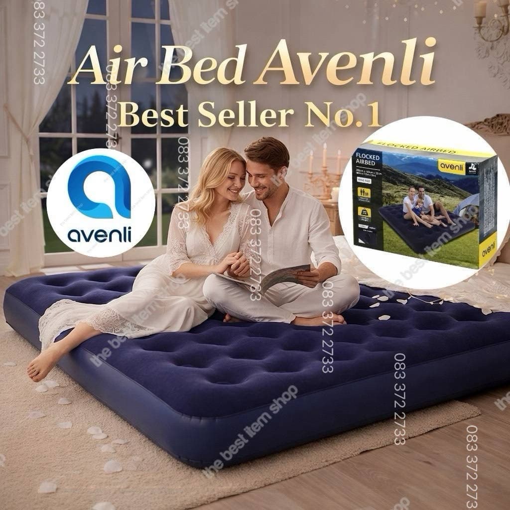 Avenli ที่นอนเป่าลม ที่นอนลม ที่นอนปิกนิก แคมปปิ้ง 2.5/3.5/4.5/ 5/ 6 ฟุต ที่นอนปิคนิค สินค้าแบรนด์แท้ รูปที่ 2