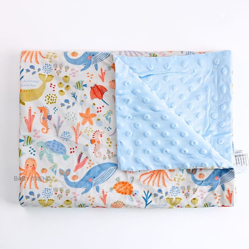 Little Home Baby ผ้าห่มดอทขนมิ้ง 2 ชั้น สำหรับเด็กแรกเกิด-2 ขวบ ขนาด 110x75cm ผ้านุ่มลื่น อุ่นสบาย รูปที่ 7