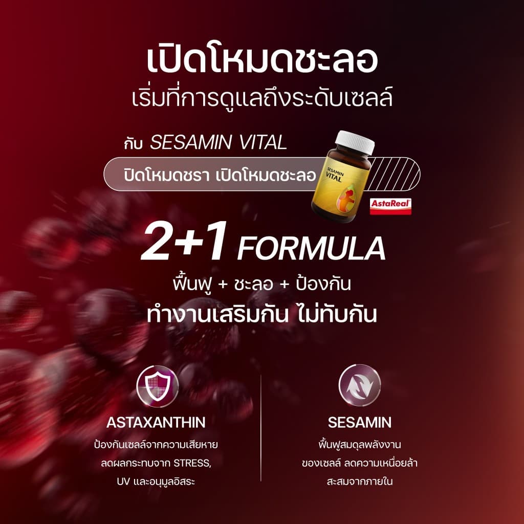 Vistra Sesamin Vital (Sesamin Extract from Natural Sesame Dietary Supplement Product)​ 30 Caps รูปที่ 5