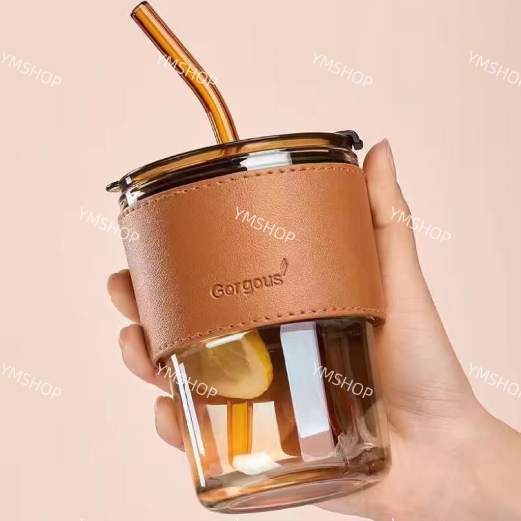 แก้วน้ำดื่ม ถ้วยกาแฟ การจัดส่งรวดเร็วแก้วทนความร้อน หลอดดื่ม แก้วกาแฟน้ำเย็น แก้ว รูปที่ 2