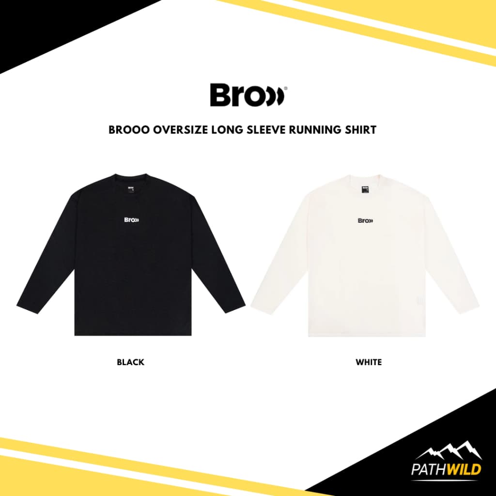 BROOO OVERSIZE LONG SLEEVE RUNNING SHIRT เสื้อวิ่งแขนยาวโอเวอร์ไซส์ เนื้อผ้านุ่ม น้ำหนักเบา และระบายอากาศได้ดีเยี่ยม รูปที่ 1