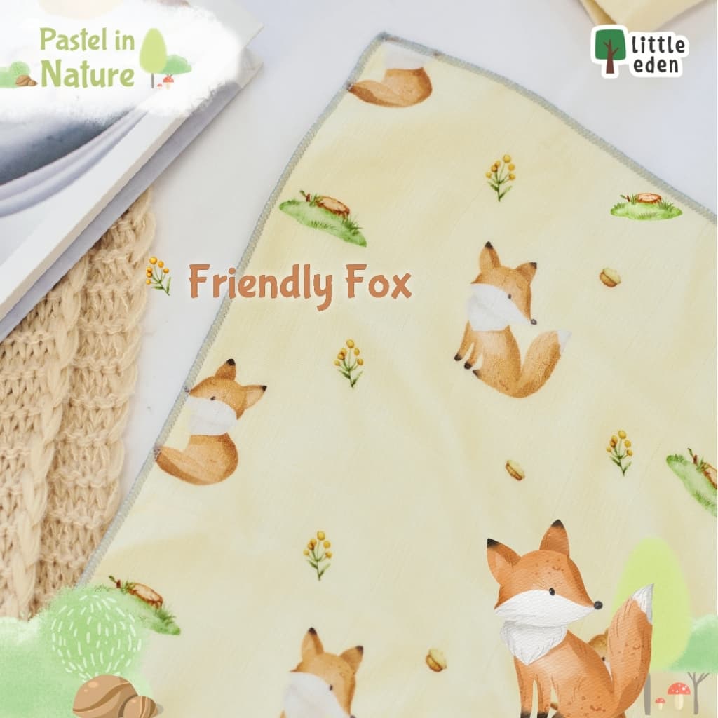 ใหม่! Little Eden - ผ้าอ้อมห่อตัวใยไผ่ 100% 40X40 นิ้ว รูปที่ 3