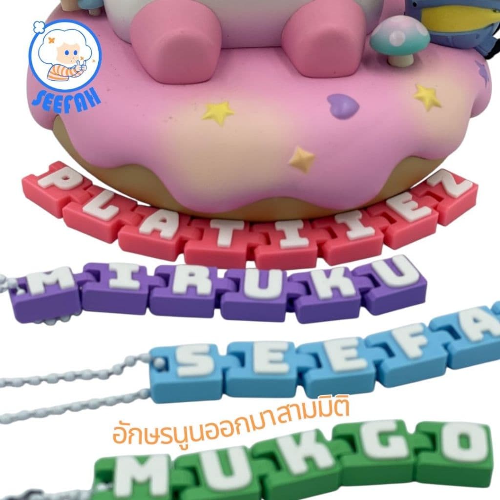 พวงกุญแจสั่งทำชื่อ | Custom Name Keychain | เลือกสีได้ | ของขวัญ | Keychain ตัวอักษร 3D รูปที่ 3