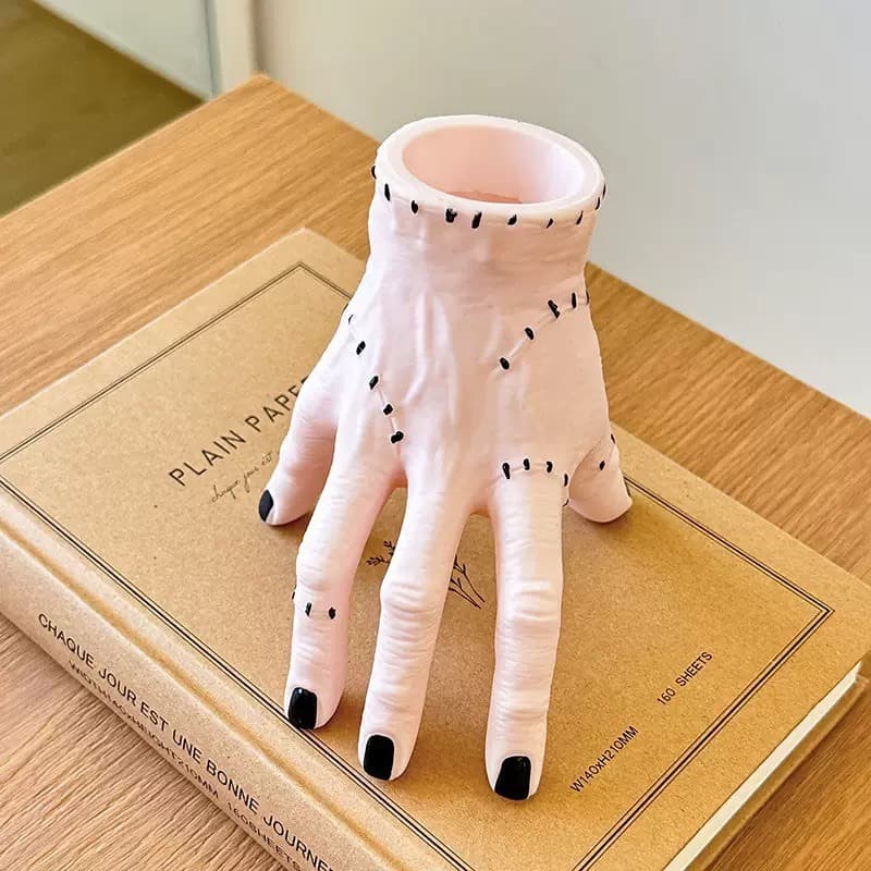 diy50 ที่ใส่ปากกา ของตกแต่ง แต่งร้าน แต่งบ้าน มือเวนส์เดย์ ของฝากตลก แกล้งคน รูปที่ 4
