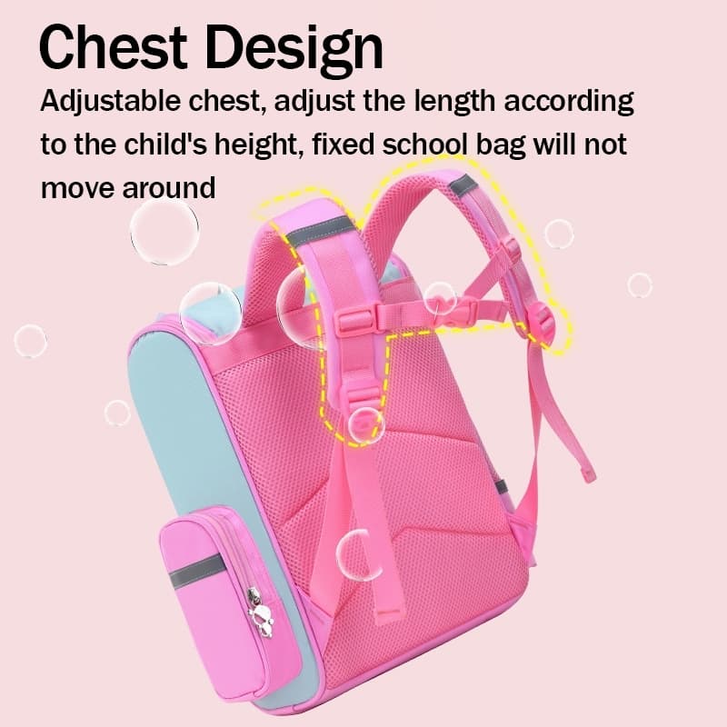 AKAM เด็กหญิง Unicorn Schoolbag กระเป๋าเป้สะพายหลังโรงเรียนการ์ตูนสำหรับเด็กหญิง รูปที่ 5