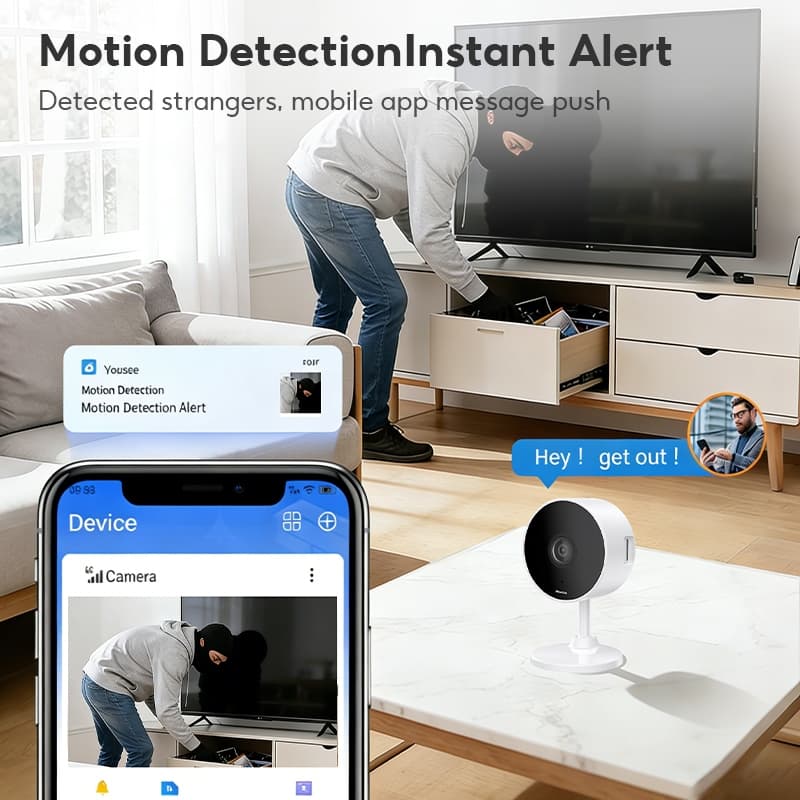 MeeGoo WiFi Indoor Camera 300W กล้องวงจรปิดภายในบ้าน กล้องวงจรปิด กล้องวงจรปิดไร้สาย ใช้แอป VicoHome รูปที่ 4