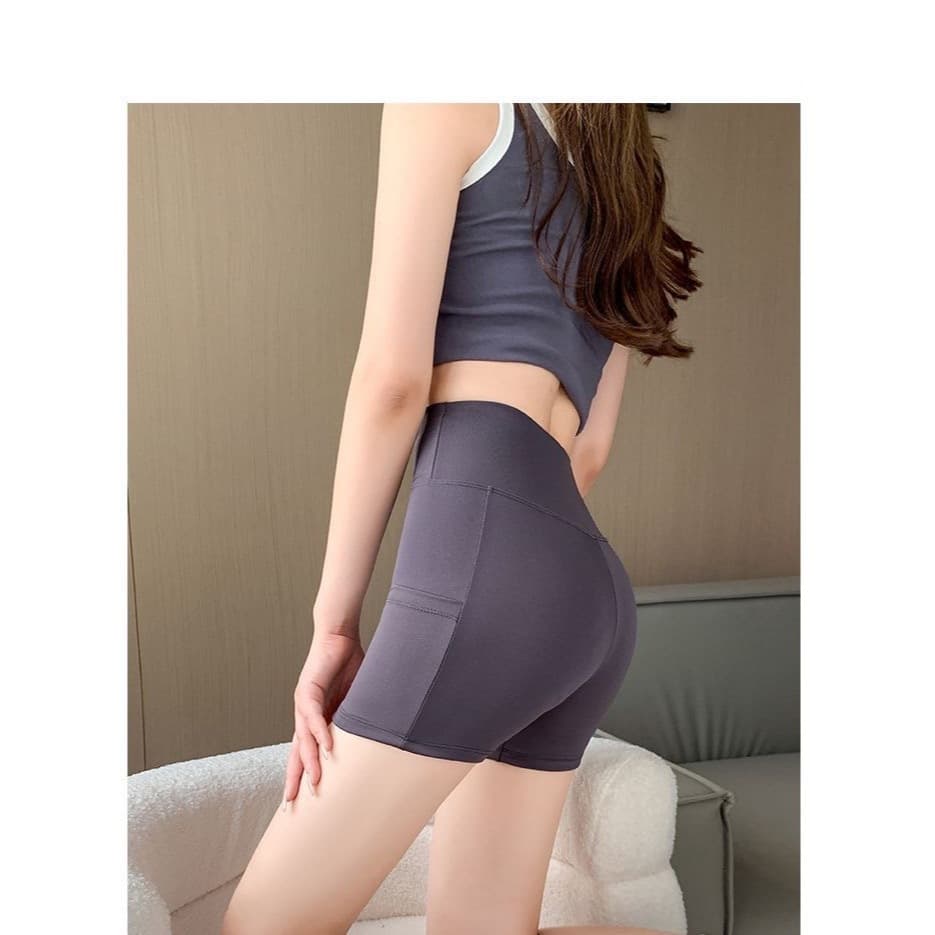 กางเกงเหมาะสำหรับใส่ออกกำลังกาย มีกระเป๋าข้างสำหรับใส่ของ ระบายอากาศได้ดี มีความยืดหยุ่นสูง รูปที่ 9