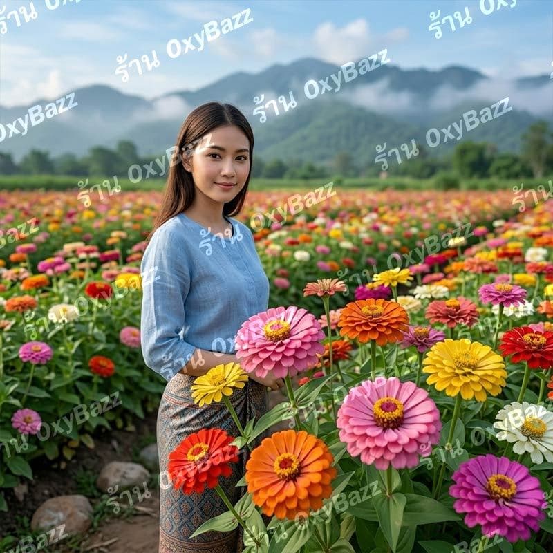 เมล็ดดอกบานชื่น 200 เมล็ด คละสี ดอกใหญ่ สีสด ปลูกง่าย โตไว ออกดอกเร็ว ปลูกในกระถางและแปลง รูปที่ 4