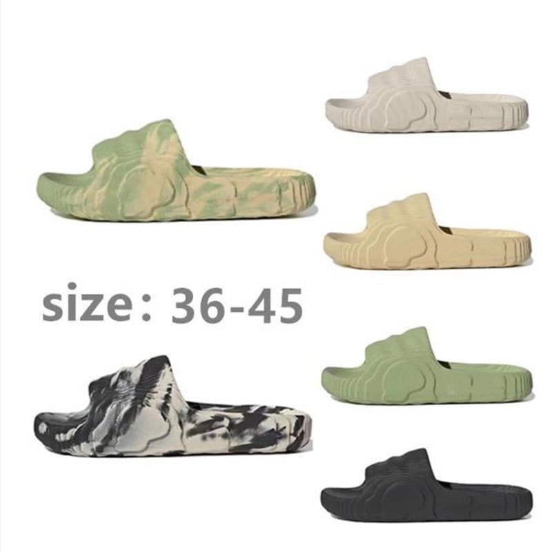 Adilette 22 Slide Kanye รองเท้าแตะลําลอง รุ่น เหมาะกับใส่เล่นกีฬากลางแจ้ง แฟชั่นคู่รัก รูปที่ 1