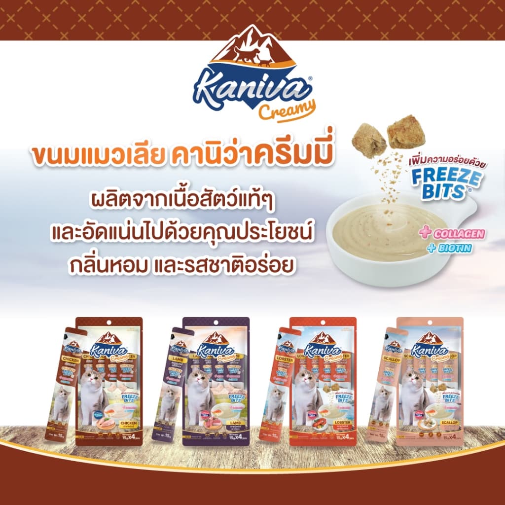 Kaniva ขนมแมวเลีย แบบแพคใหญ่ 20ซอง รูปที่ 2