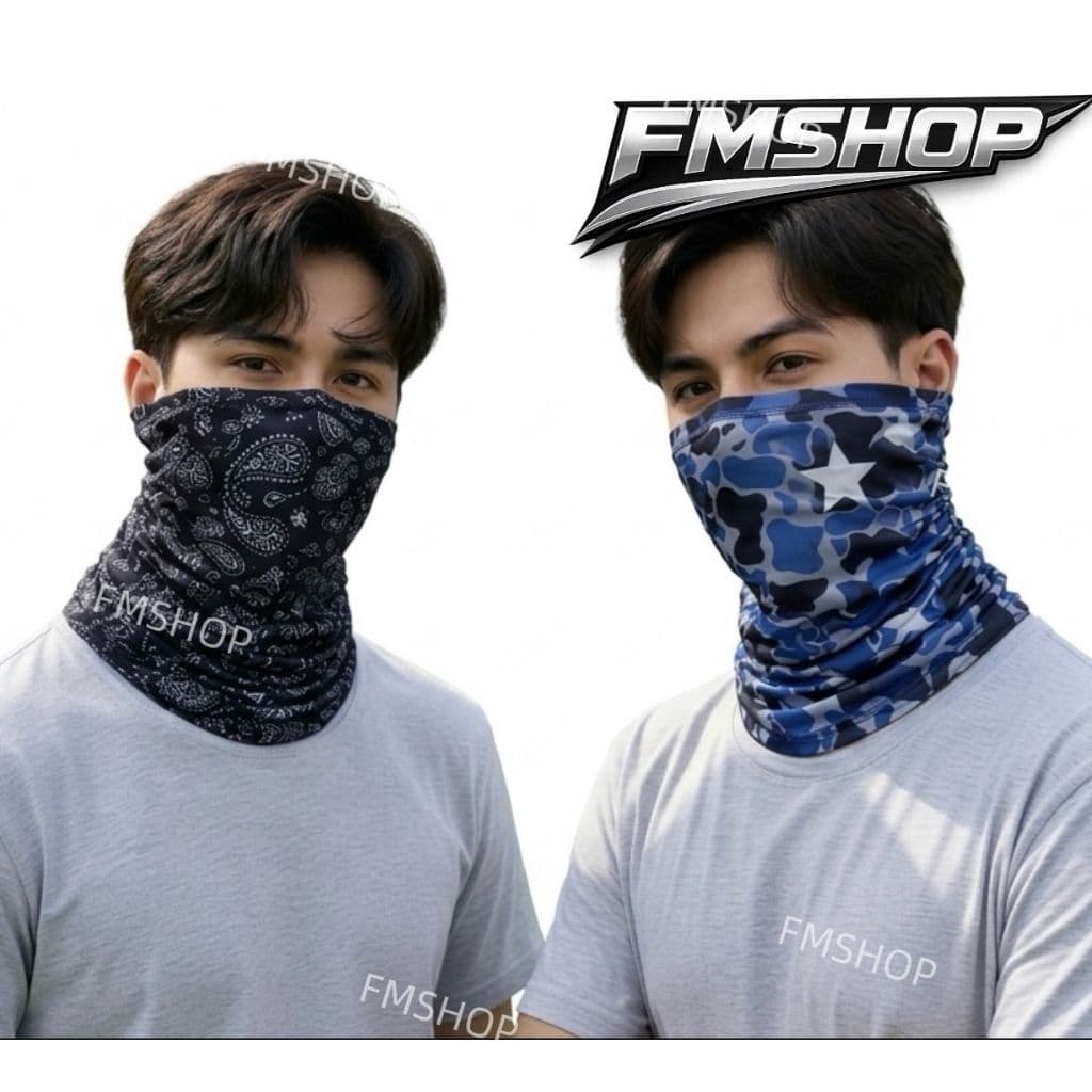 ผ้าบัฟ บัพ ป้องกันแสงแดด กิจกรรมกลางแจ้ง เหมาะสำหรับผู้ชายและผู้หญิง ใส่ตกปลา หายใจสะดวก หน้ากาก ขับบี่จักรยานยนต์ รูปที่ 1