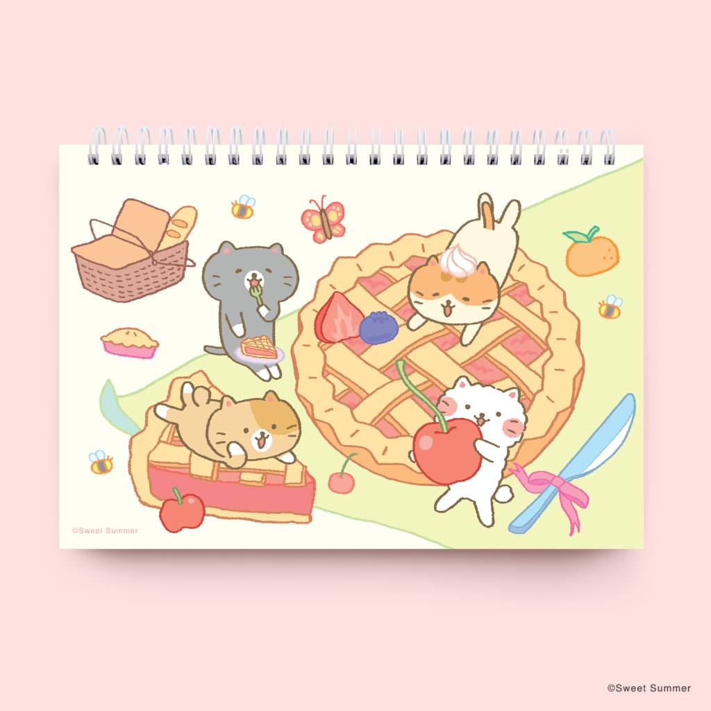 ใหม่!! สวีทซัมเมอร์ : สมุดระบายสีน้ำ ลาย Cat Company Sugary Sweets รูปที่ 7