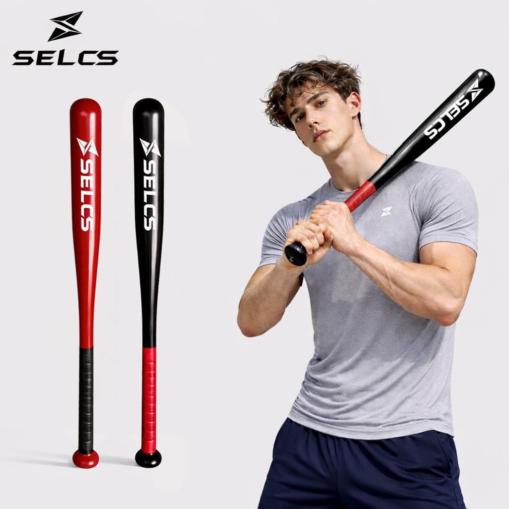 SELCS ไม้เบสบอล เหล็กอัลลอยหนา แข็ง ขนาด 21 นิ้วและ 30 นิ้ว สำหรับกีฬากลางแจ้ง Baseball bat รูปที่ 1