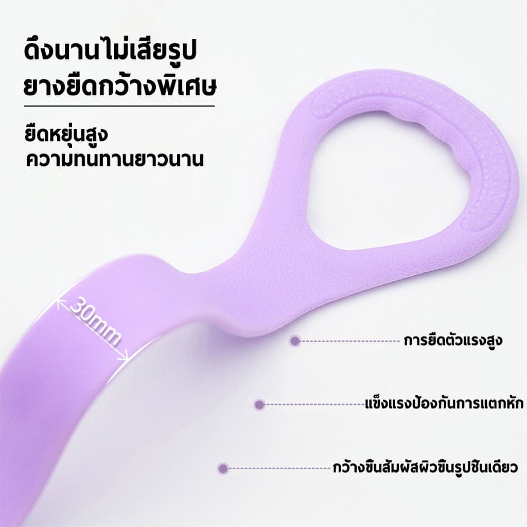 ยางยืดออกกำลังกายรูปเลข 8 ยางยืดออกกำลังกาย ยืดหยุ่นดี ทนทาน ไม่ขาดง่าย ลดปวดคอ บ่า หลัง เหมาะสำหรับใช้ที่บ้าน รูปที่ 2