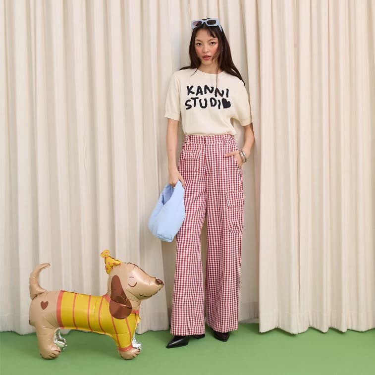 KANNI - LOLLIPOP TOP เสื้อแขนสั้นผ้า KNIT รูปที่ 1