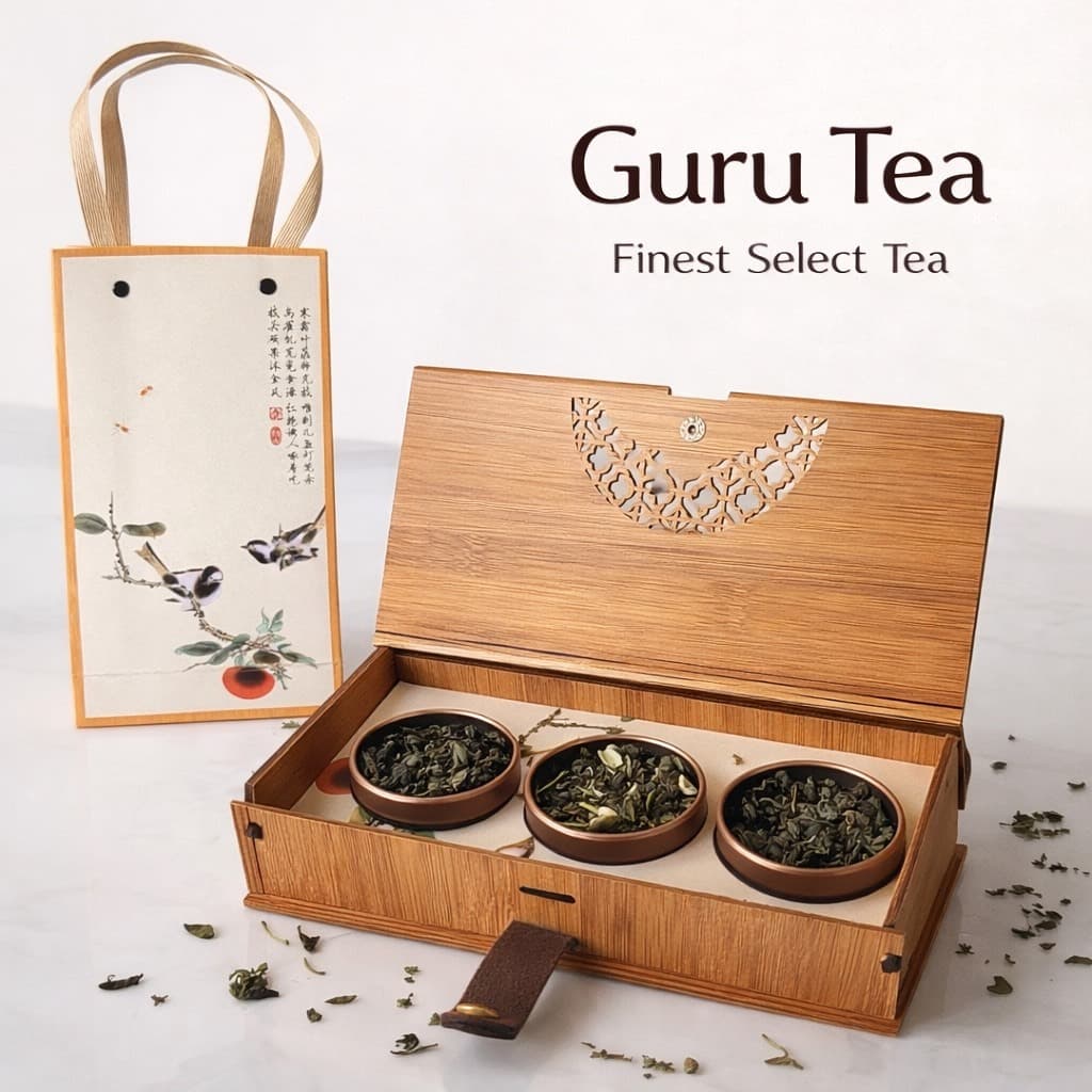 เซ็ตของขวัญ เซ็ตชา 3 / 6 ชนิด จากแบรนด์ guru tea ชามะลิ ชายอดน้ำค้างน้ำผึ้ง ชาหอมหมื่นลี้ ตัวขายดี รูปที่ 6