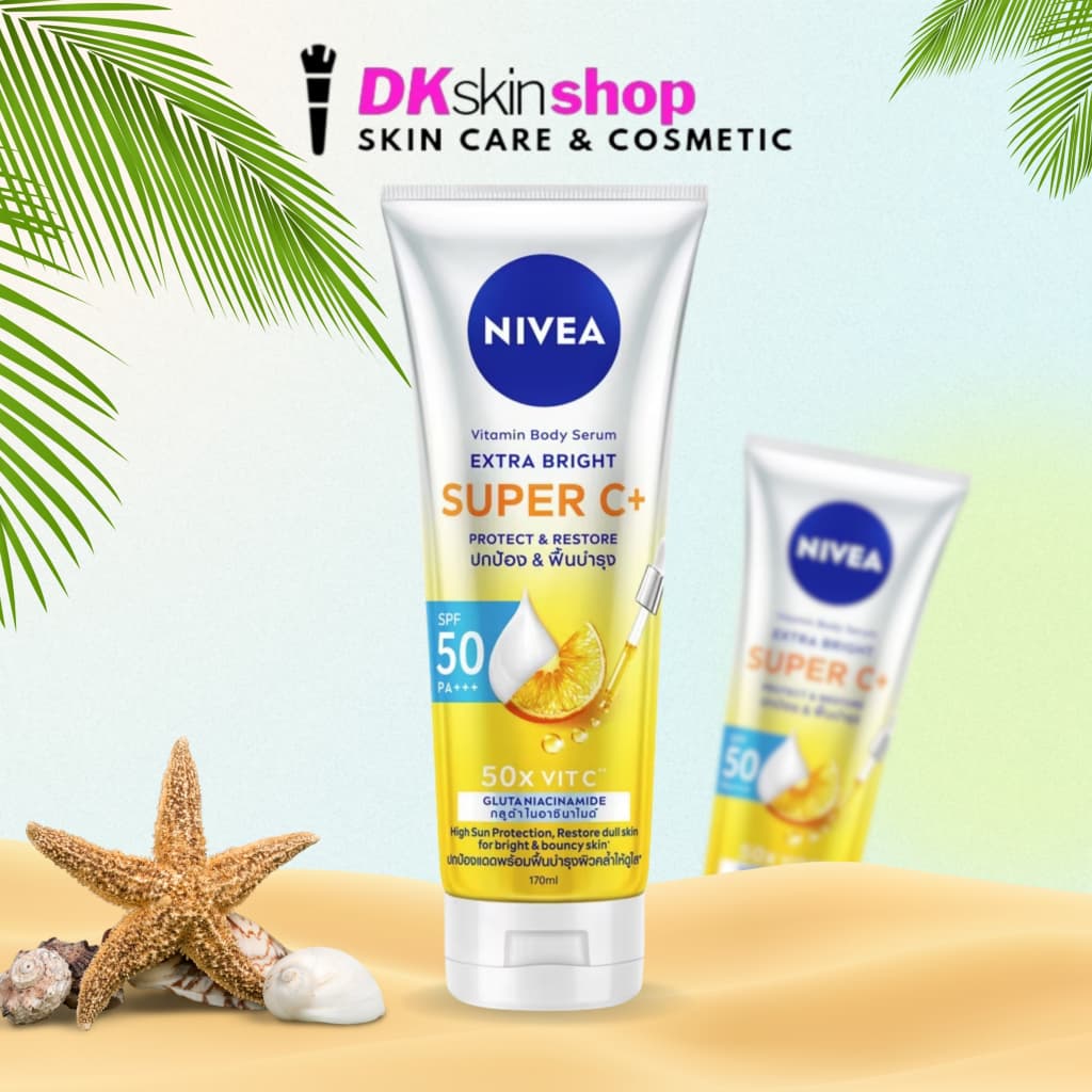 นีเวียเอ็กซ์ตร้าไบร์ท ซุปเปอร์ซี พลัส เซรั่ม Nivea Extra Bright Super C+ SPF50 PA+++ มี 4 ขนาดให้เลือก รูปที่ 3