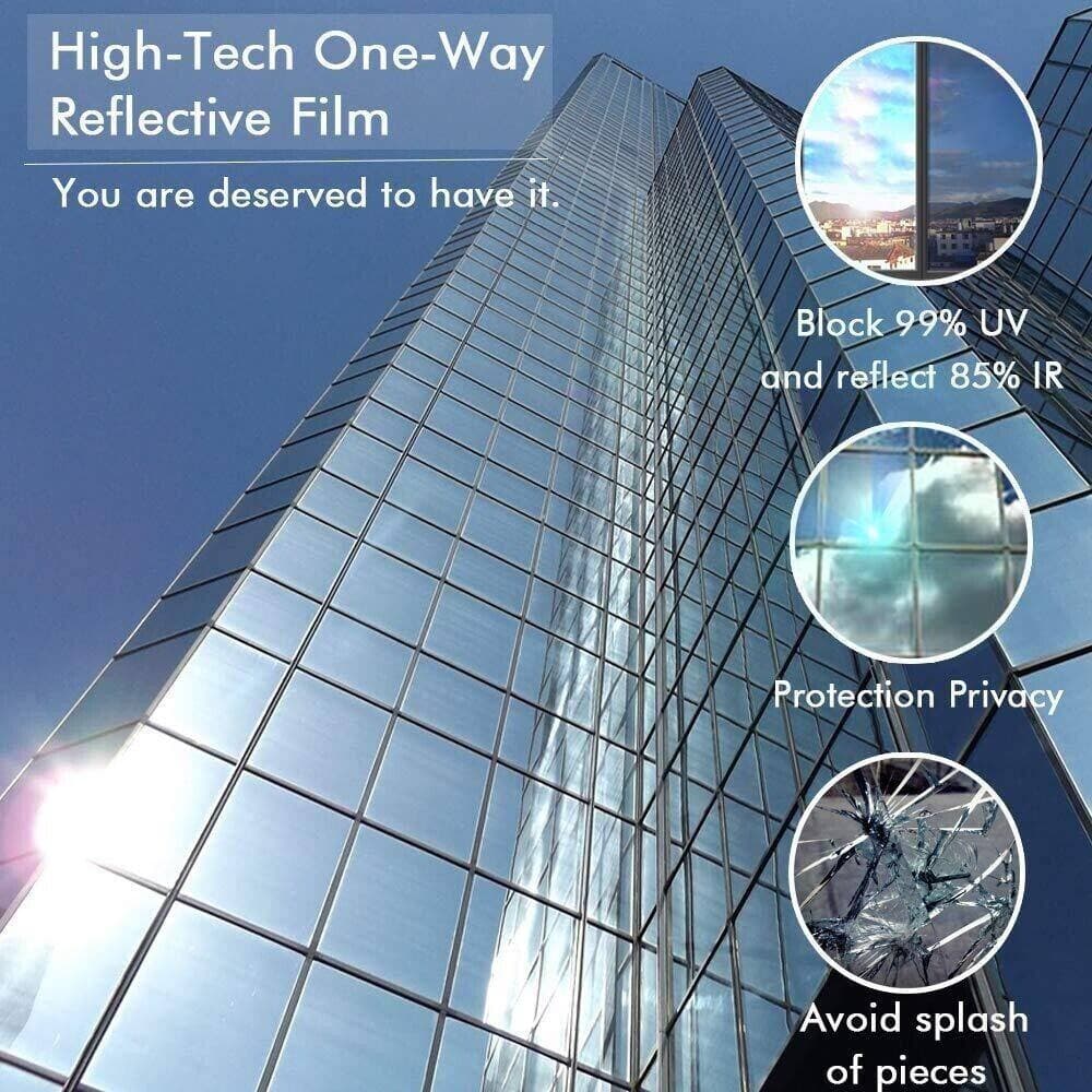 ฟิล์มติดกระจก Window Film กันรังสีUV99% กันความร้อน 100ปีไม่พัง มีหลายสีให้เล ฟิล์มกรองแสง ฟิล์มอาคาร รูปที่ 7