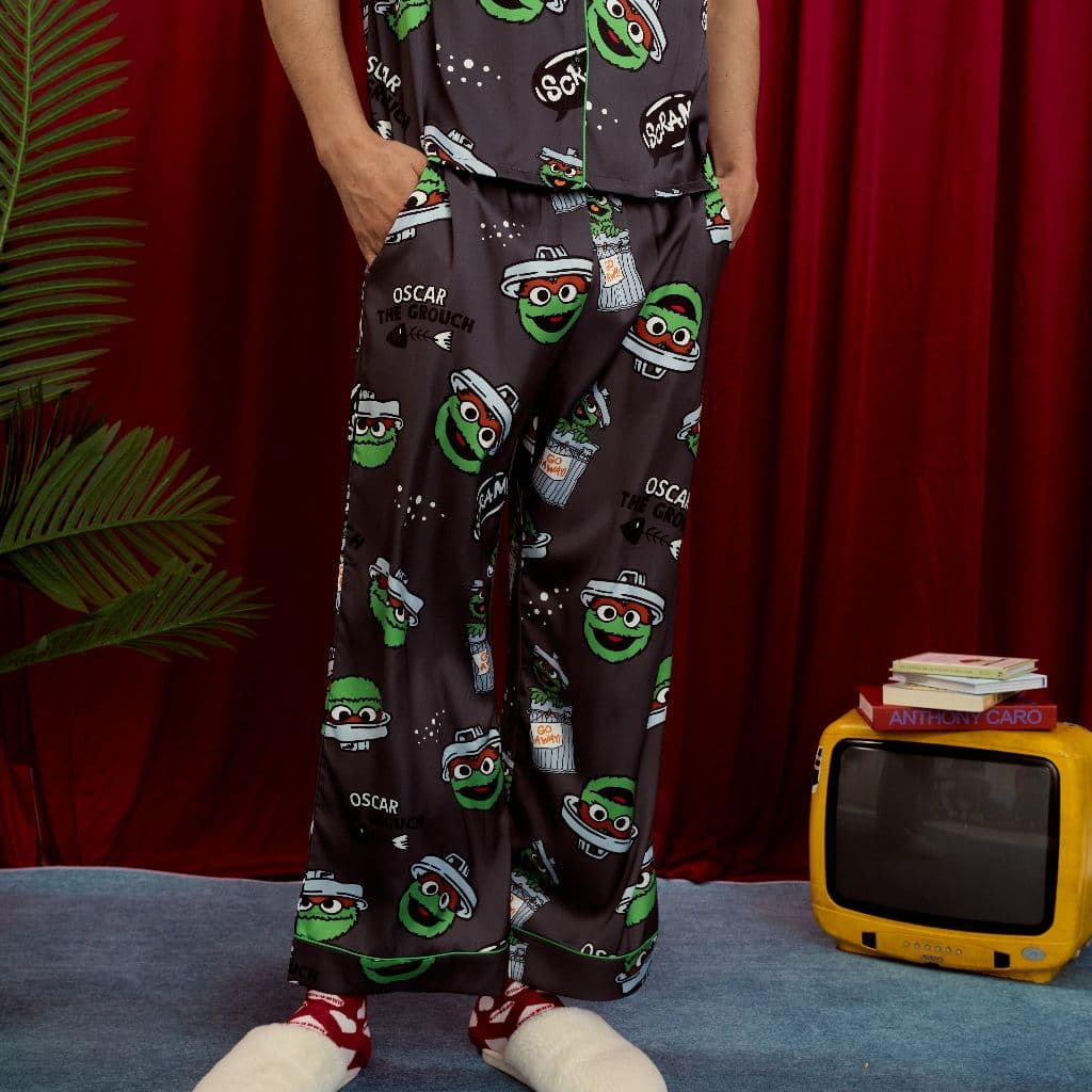 Muslin Pajamas Sesame Collection ชุดนอนใส่เที่ยว ลาย Oscar รูปที่ 4