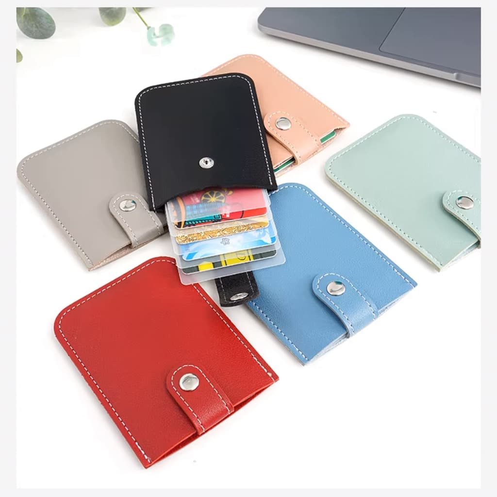 ELELAB กระเป๋าใส่บัตร แบบดึงออก ใส่ได้เยอะ หลายช่อง แบบบาง พกพาสะดวก ใส่บัตรเครดิตและนามบัตรได้ รูปที่ 8