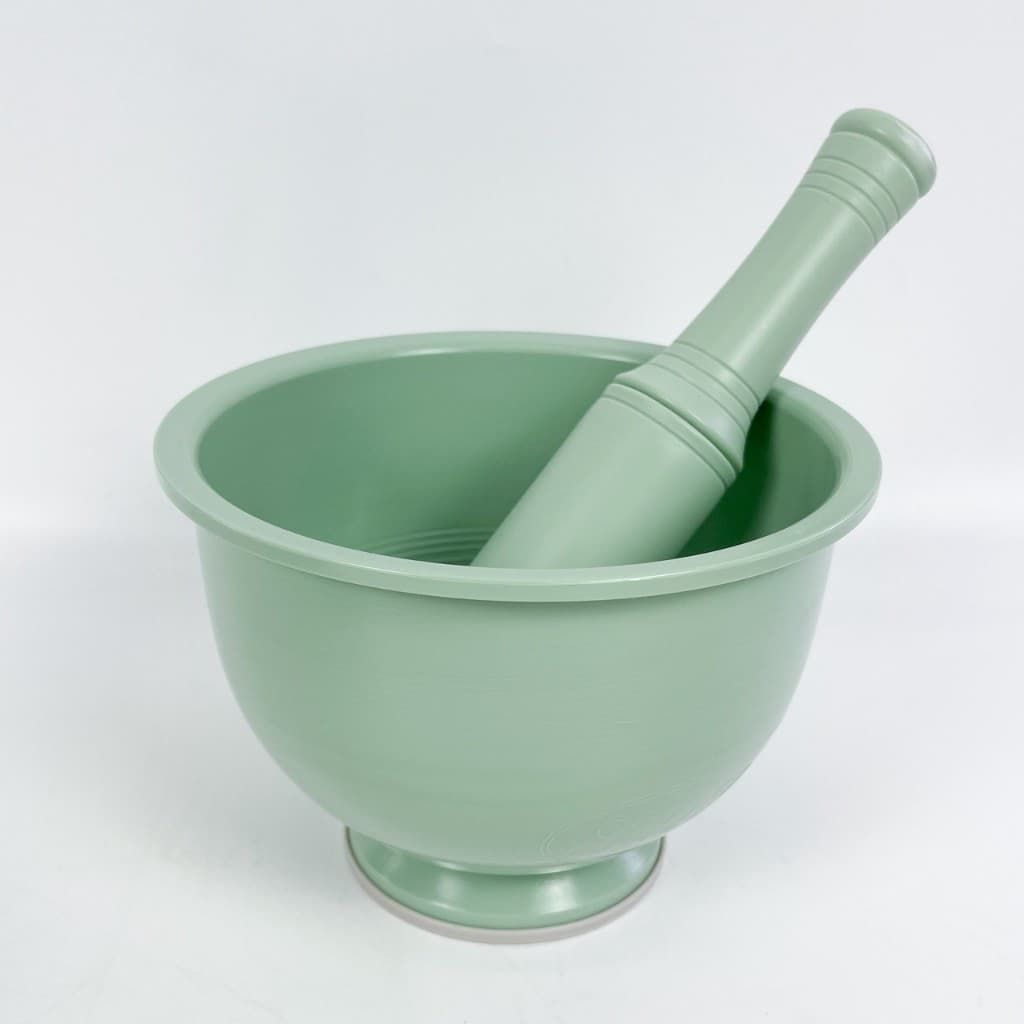 เซ็ทครกพลาสติกเกาหลี ครกพร้อมสาก สีมิ้นต์พาสเทล น้ำหนักเบา ไม่ขึ้นรา Plastic Mortar Set 절구통 รูปที่ 3