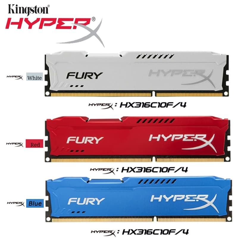 Hyperx Fury DDR3 RAM 4GB 8GB แรม 1600Mhz 1866Mhz DIMM 240Pin 1.5V หน่วยความจำเดสก์ ประกัน 1 ปี รูปที่ 4