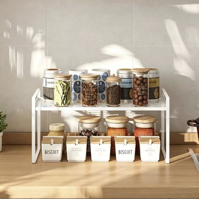 Goody Home ชั้นวางของอเนกประสงค์ 1 ชั้น สำหรับเก็บอุปกรณ์ในครัวต่างๆ รูปที่ 4