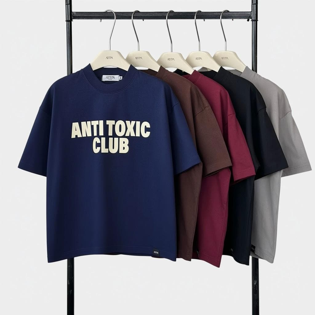 Atipashop - *01Antii Toxic T-Shirt | เสื้อยืดทรงBOXY ทรงบ็อกซี่ สกรีนลาย มีหลายไซส์ รูปที่ 1