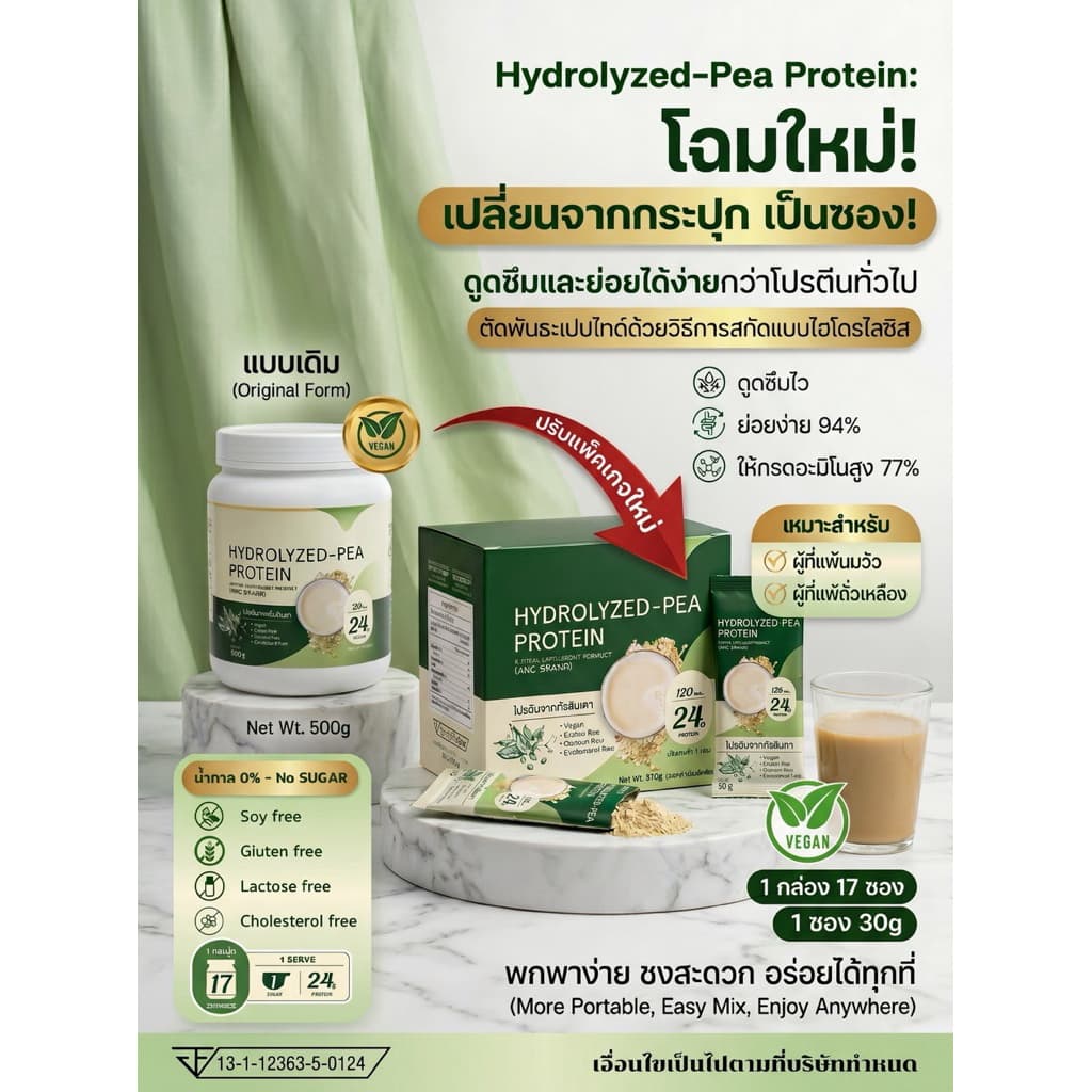 Hydrolyzed Pea Protein 1 กล่อง 890฿ รูปที่ 1
