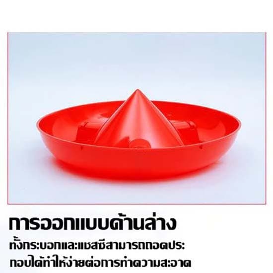 ถังให้อาหารไก่อัตโนมัติ ที่ให้อาหารไก่ ถ้วยให้อาหารไก่ ป้องกันไก่เขี่ย ประหยัดอาหาร รูปที่ 6
