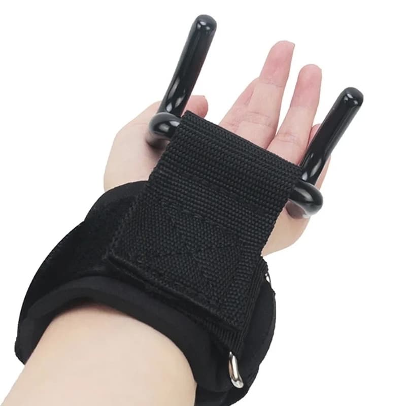 1 คู่ ตะขอมือยกบาร์ข้อมือ แถบแนวนอน อุปกรณ์กีฬา การฝึกความแข็งแรง Sports accessories รูปที่ 7