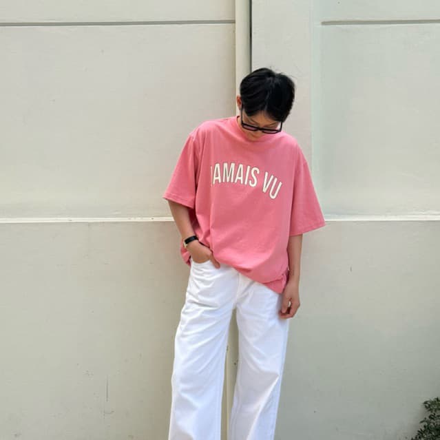 Marvenapparel - JAMAIS VU เสื้อยืดสกรีนลายทรง Baby crop / Oversized รูปที่ 7