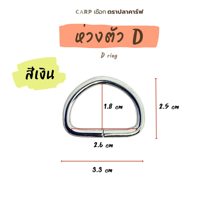 ห่วงตัว D จำนวน 1 ชิ้น รูปที่ 5