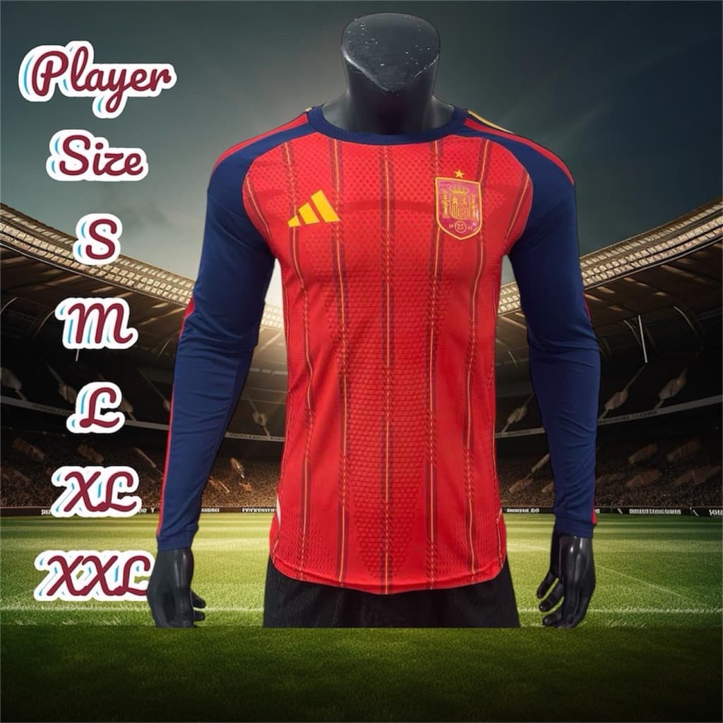 Playerเสื้อกีฬาแขนยาวเกรดเพลเยอร์มีแค่เสื้อไม่มีกางเกง รูปที่ 4