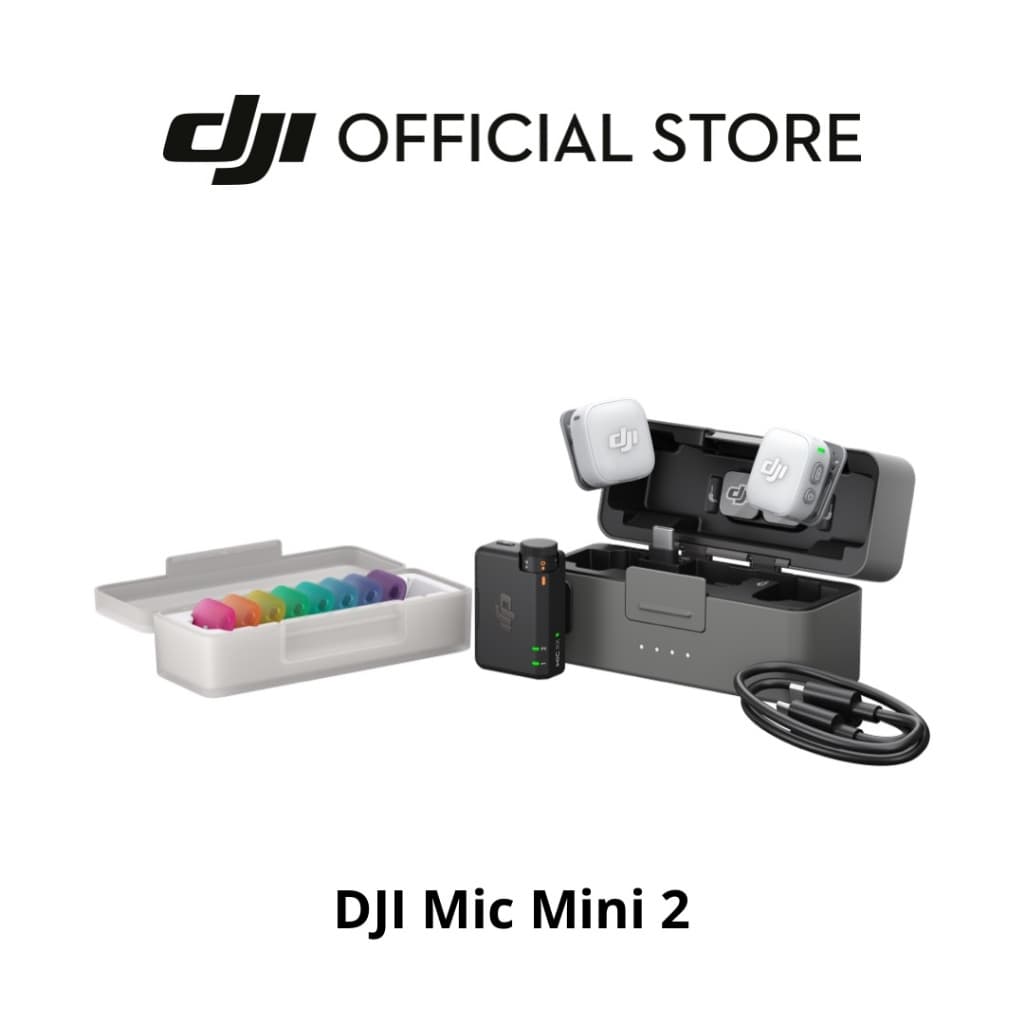[สินค้าใหม่] DJI Mic Mini 2 - Wireless Microphone | เฉพาะหัวต่อ Typ C | ป้องกันเสียงแตก | ตัดเสียงรบกวน 2 ระดับ