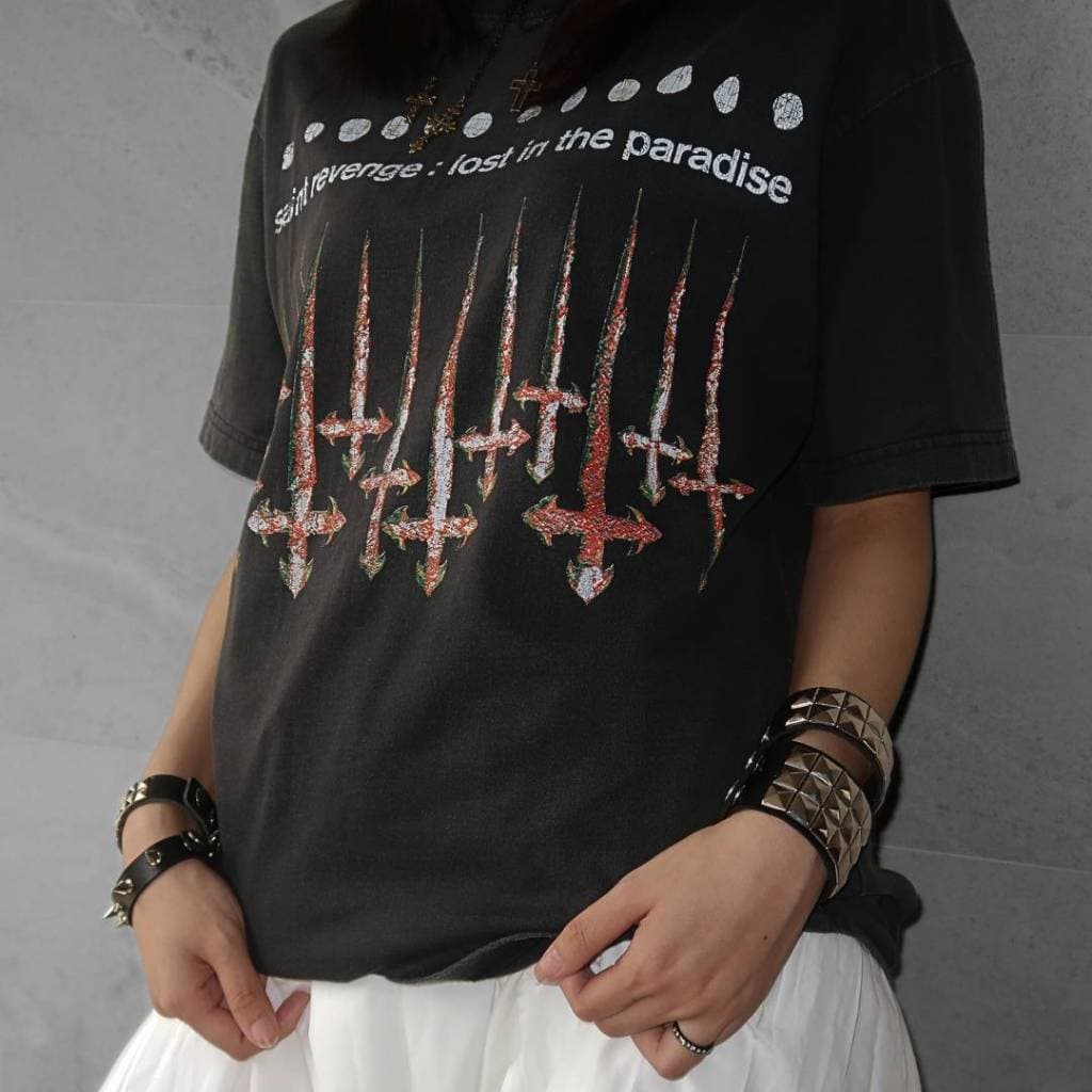 REVENGE Vintage Street – SIN เสื้อยืดสีฟอกเฟด วินเทจพรีเมี่ยม ผ้า Cotton USA งาน DTG คุณภาพสูง รุ่น RE020 รูปที่ 6